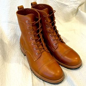 Bourbon Lace Up Boots -women’s size 11 Portland Leather | Patina